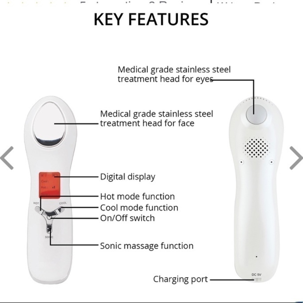 NIB-LUMIERE-DUAL SONIC INFUSER FACE & EYE - Picture 2 of 16
